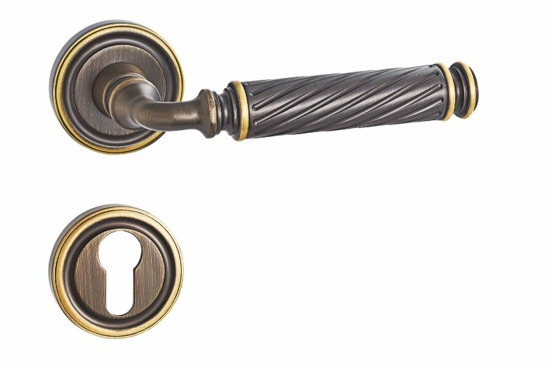 BR5-2510 Spiral lever Brass Door Lock